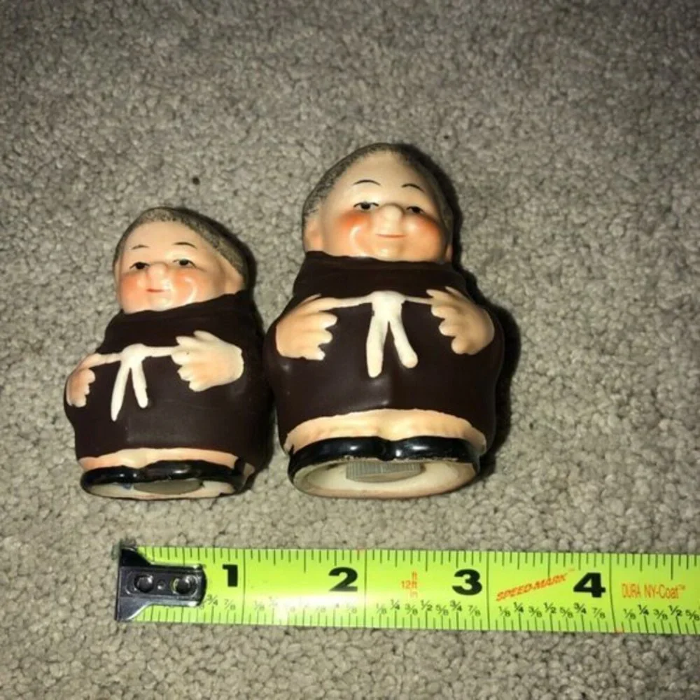 Vintage Goebel‎ Hummel Germany Friar Tuck Monk Salt Pepper Shakers Set ( 2)